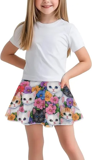 Xpyiqun Tennis Skirt for Girls 5-14 High Waist Pleated Athletic Skorts Summer Quick Dry Kids School Outfits