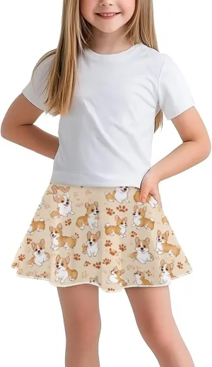 Xpyiqun Tennis Skorts for Girls 5-14 Pleated Athletic Skirt Mini Skirts Summer Quick Dry