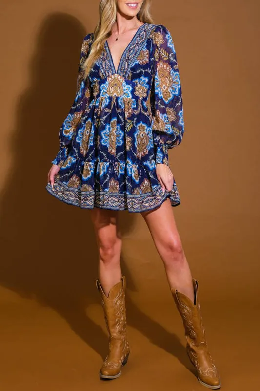 zoe dress - navy