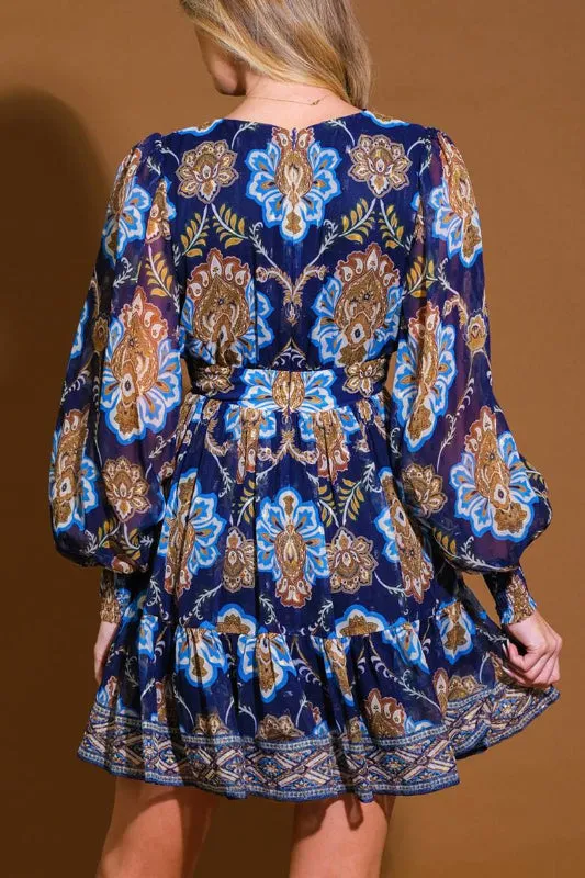zoe dress - navy
